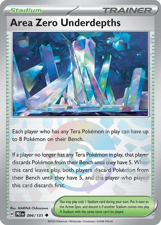 Area Zero Underdepths 094(Poke Ball Holo) - Prismatic Evolutions (PRE)