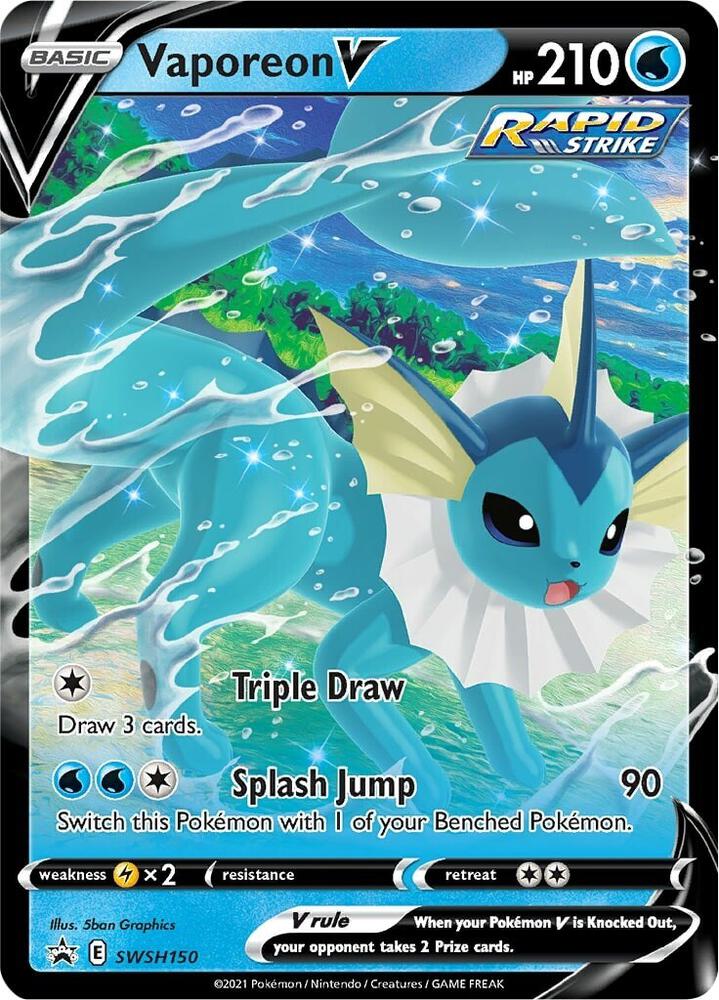 Vaporeon V  SWSH 150 Promo